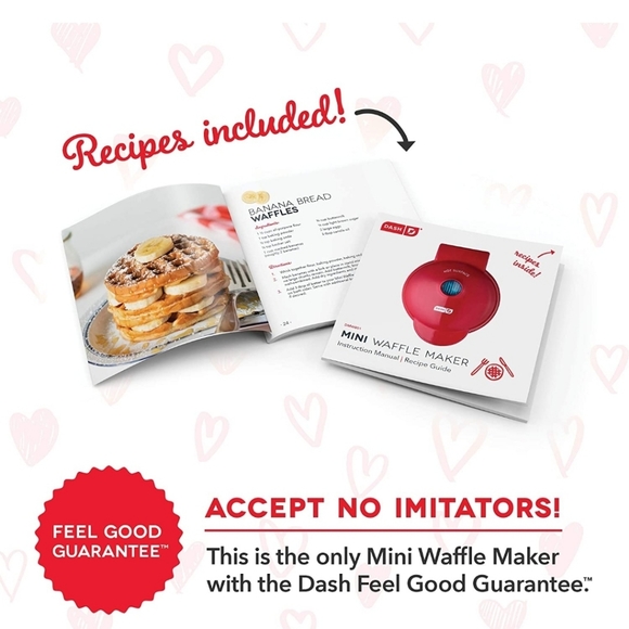 DASH DMWH100HP Mini Maker for Individual Waffles, Hash Browns, Keto Chaffles wit - Picture 5 of 5